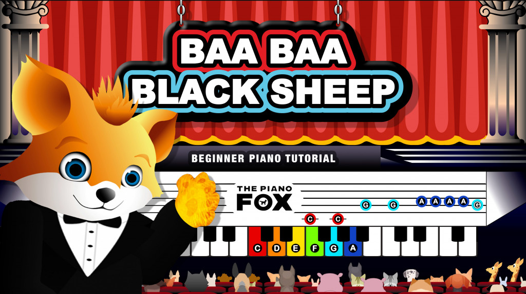 Baa Baa Black Sheep - The Piano Fox