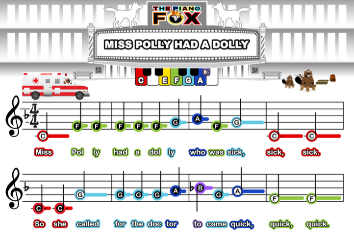 miss-polly-had-a-dolly-piano-sheet-music-for-kids-the-piano-fox